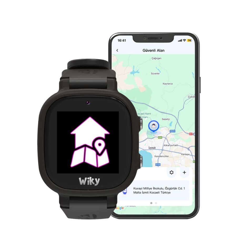 Wiky Watch 5E e-SIM Akıllı Çocuk Saati (İthalatçı Garantili) Siyah