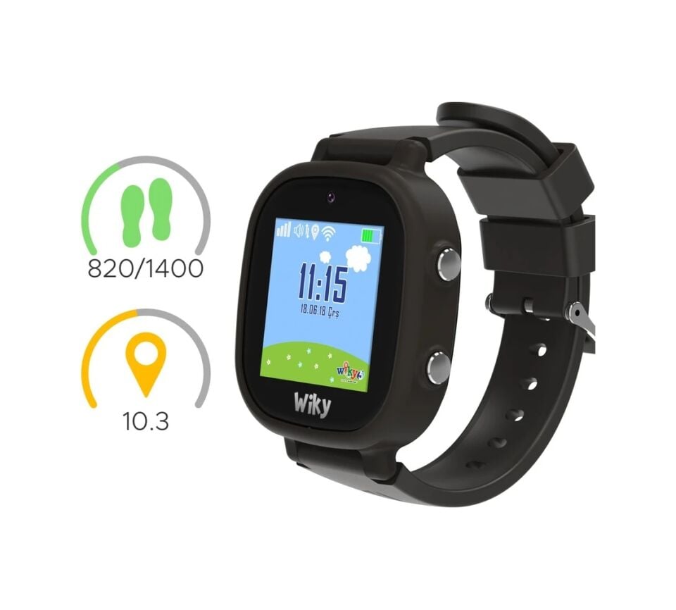 Wiky Watch 5E e-SIM Akıllı Çocuk Saati (İthalatçı Garantili) Siyah