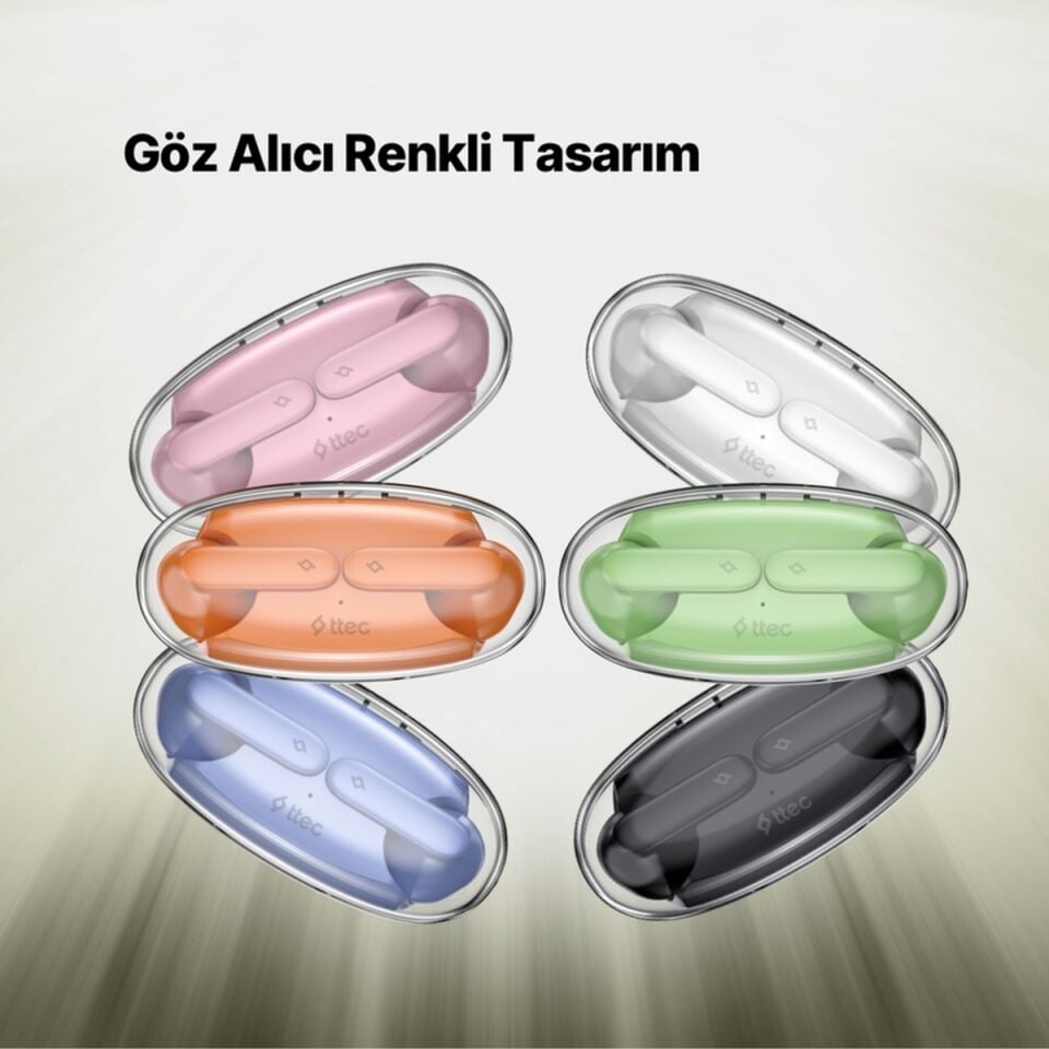 Airbeat Glace Gerçek Kablosuz Tws Bluetooth Kulaklık- 2km170 Buz Beyazı