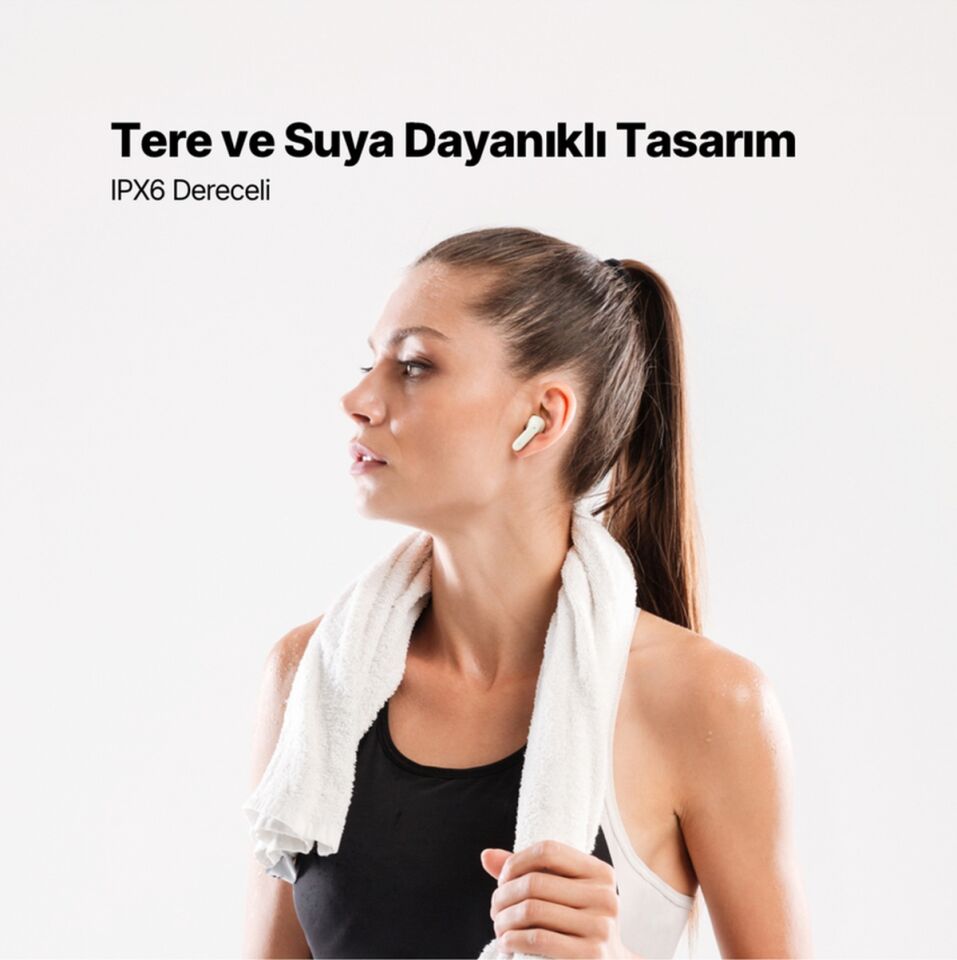 Airbeat Glace Gerçek Kablosuz Tws Bluetooth Kulaklık- 2km170 Buz Beyazı