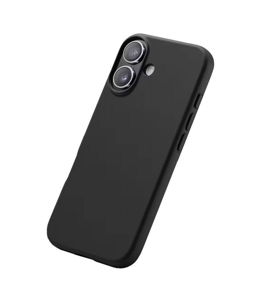 Buff Apple Uyumlu iPhone 17 Magsafe Rubber Fit Silikon Kılıf Siyah Siyah
