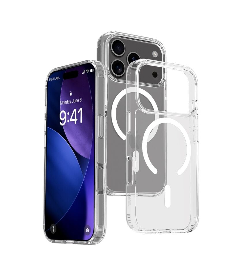 Buff Apple Uyumlu iPhone 17 Pro Magsafe Air Hybrid Şeffaf Kılıf Şeffaf