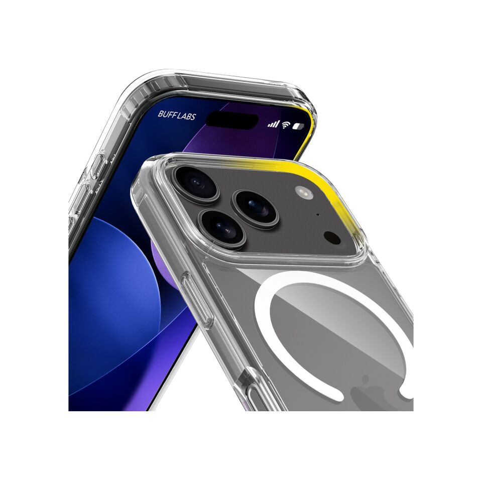 Buff Apple Uyumlu iPhone 17 Pro Magsafe Air Hybrid Şeffaf Kılıf Şeffaf