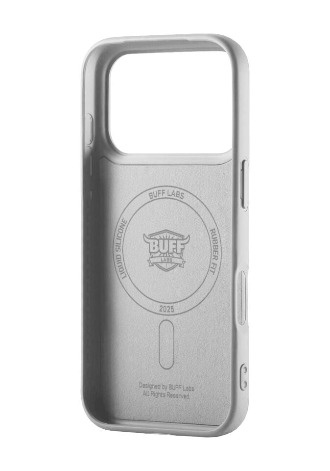 Buff Apple Uyumlu iPhone 17 Pro Magsafe Rubber Fit Silikon Kılıf Gri Gri