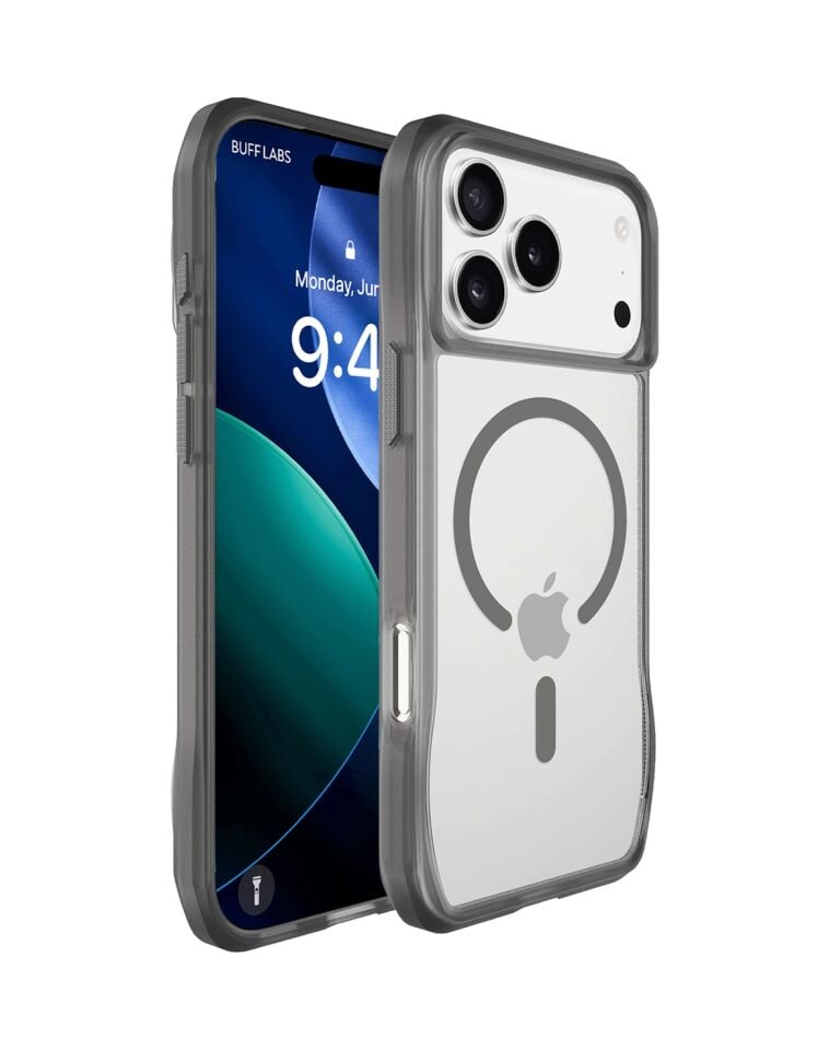 Buff Apple Uyumlu iPhone 17 Pro Max Magsafe Octa Shield Kılıf Koyu Gri Koyu Gri