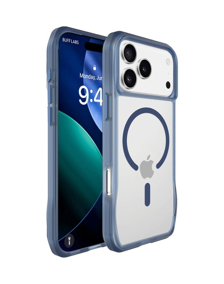 Buff Apple Uyumlu iPhone 17 Pro Max Magsafe Octa Shield Kılıf Mavi Mavi