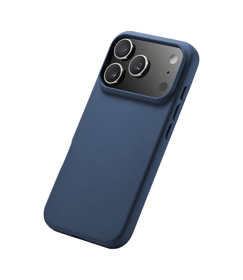 Buff Apple Uyumlu iPhone 17 Pro Max Magsafe Rubber Fit Silikon Kılıf Koyu Mavi Koyu Mavi