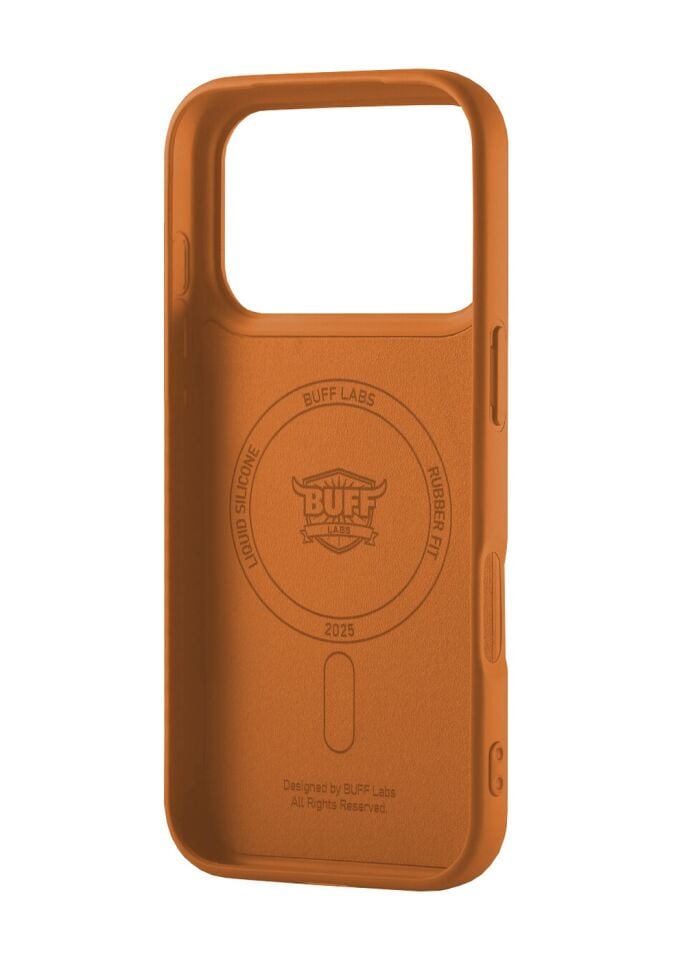 Buff Apple Uyumlu iPhone 17 Pro Max Magsafe Rubber Fit Silikon Kılıf Turuncu Turuncu