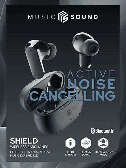 Cellularlıne Music Sound Shield Anc Özellikli Tws Bluetooth Kulak İçi Kulaklık Siyah