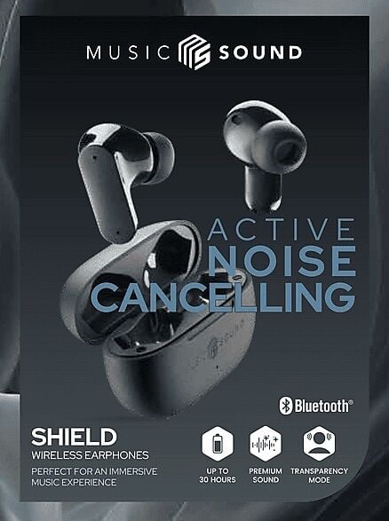 Cellularlıne Music Sound Shield Anc Özellikli Tws Bluetooth Kulak İçi Kulaklık Siyah