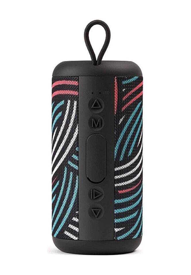 Cellularline Music Sound Vertical Çizgili Desenli Bluetooth Hoparlör Çok Renkli