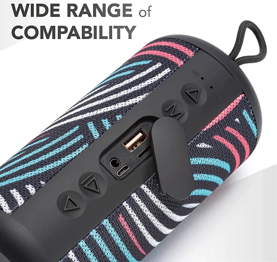 Cellularline Music Sound Vertical Çizgili Desenli Bluetooth Hoparlör Çok Renkli