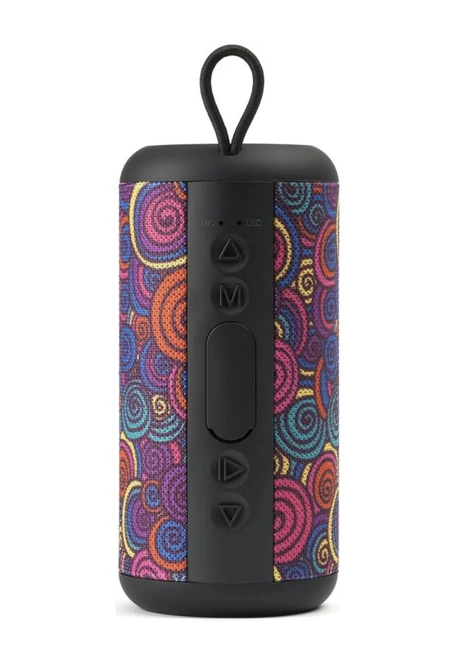 Cellularline Music Sound Vertical Daire Desenli Bluetooth Hoparlör Çok Renkli