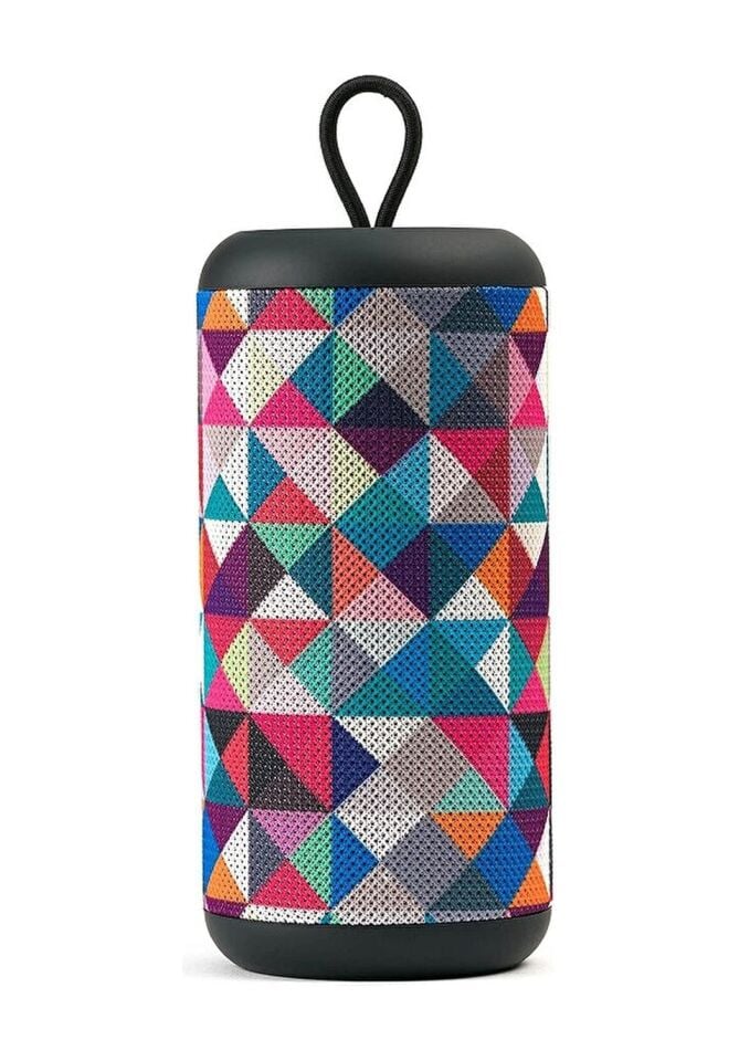 Cellularline Music Sound Vertical Üçgen Desenli Bluetooth Hoparlör Çok Renkli