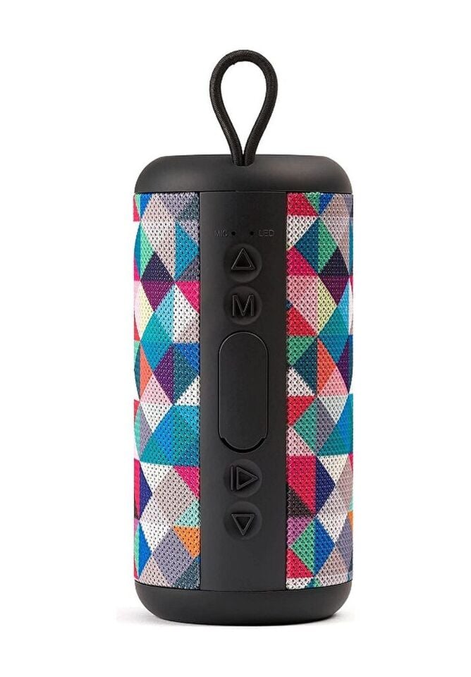 Cellularline Music Sound Vertical Üçgen Desenli Bluetooth Hoparlör Çok Renkli