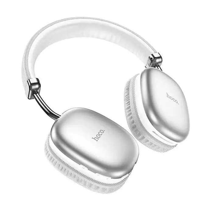 Hoco W35 Air Light Aux Destekli Bluetooth 5.3 Kablosuz Kulak Üstü Kulaklık Gümüş