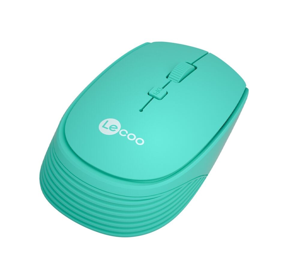 Lecoo WS202 Kablosuz 1200DPI 4 Tuşlu Optik Mouse Turkuaz