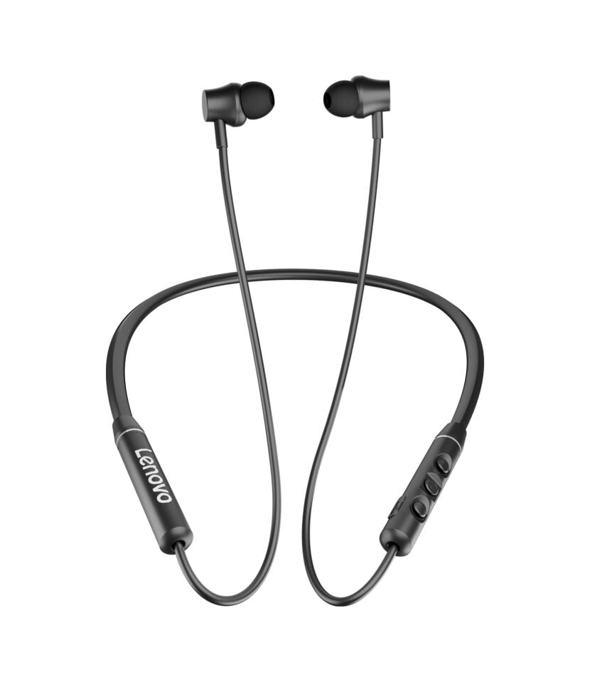 Lenovo QE03 Bluetooth Manyetik Spor Kulak İçi Kulaklık Siyah