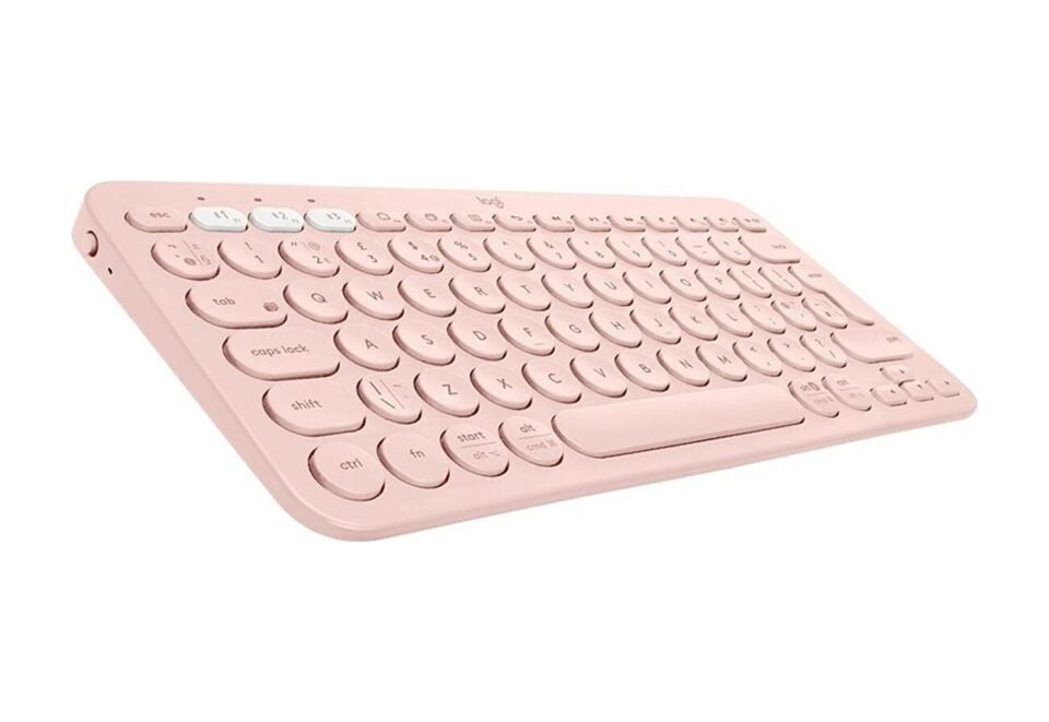 Logitech K380 Bluetooth Multimedya Türkçe Q Klavye Pembe