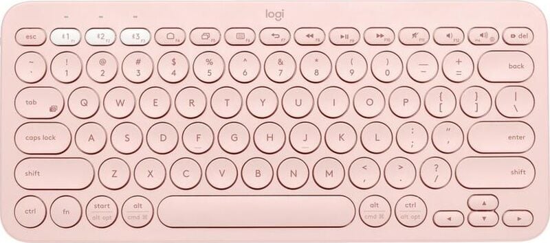 Logitech K380 Bluetooth Multimedya Türkçe Q Klavye Pembe