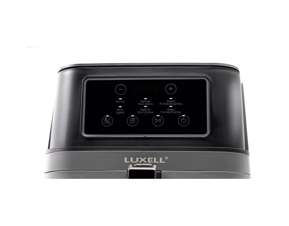 Luxell LXAF-01 Fast Fryer XXL Yağsız Hava Fritözü Gri - Siyah