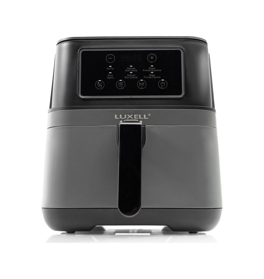 Luxell LXAF-01 Fast Fryer XXL Yağsız Hava Fritözü Gri - Siyah