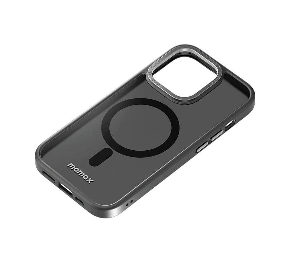 Momax CPAP22MD Apple Uyumlu iPhone 14 Pro Magsafe Hybrid Telefon Kılıfı Siyah
