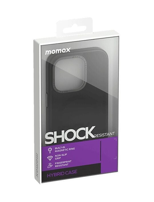 Momax CPAP22MD Apple Uyumlu iPhone 14 Pro Magsafe Hybrid Telefon Kılıfı Siyah