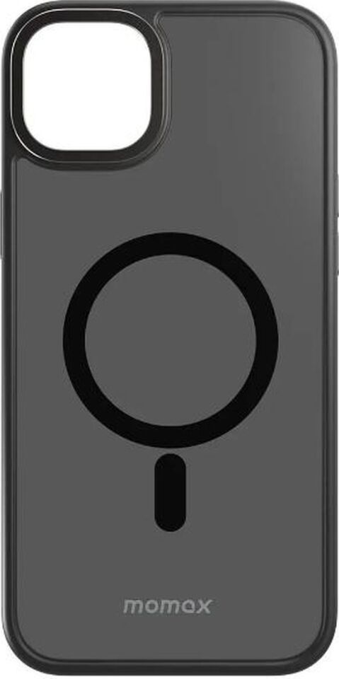 Momax Mag Safe Hybrid Apple Uyumlu iPhone 14 Pro Max Kılıf Siyah Slikon Kılıf