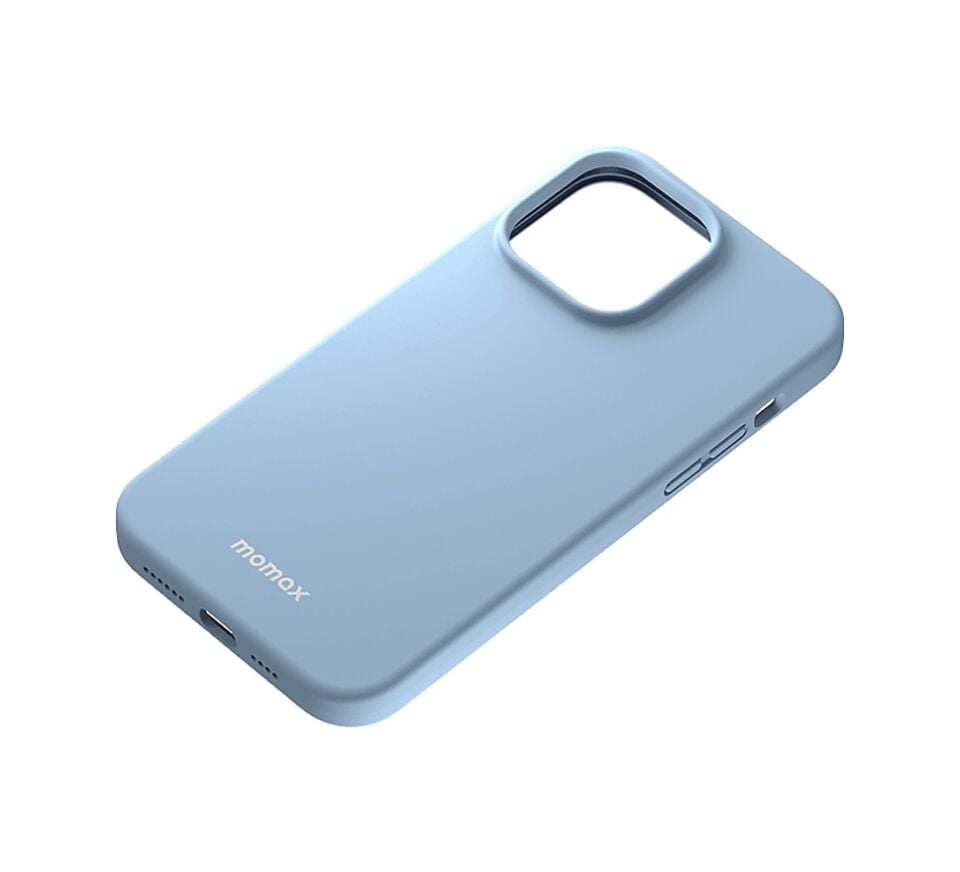 Momax Msap22xlb Apple Uyumlu iPhone 14 Pro Max Magsafe Silikon Mavi Mavi Sadece Kılıf