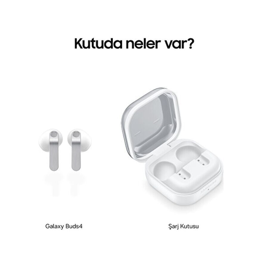 Samsung Galaxy Buds4 (ANC) Bluetooth 6.1 Kulak İçi Kulaklık Beyaz