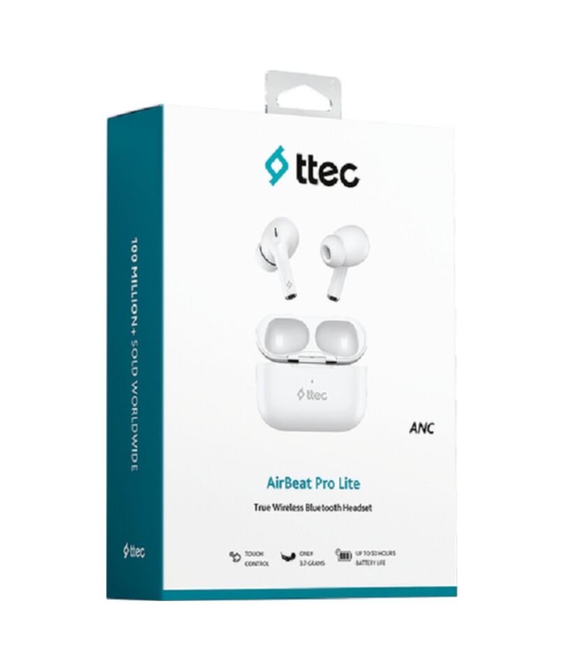 Ttec AirBeat 2KM155  Pro Lite ANC Gerçek Kablosuz TWS Bluetooth Kulaklık Beyaz