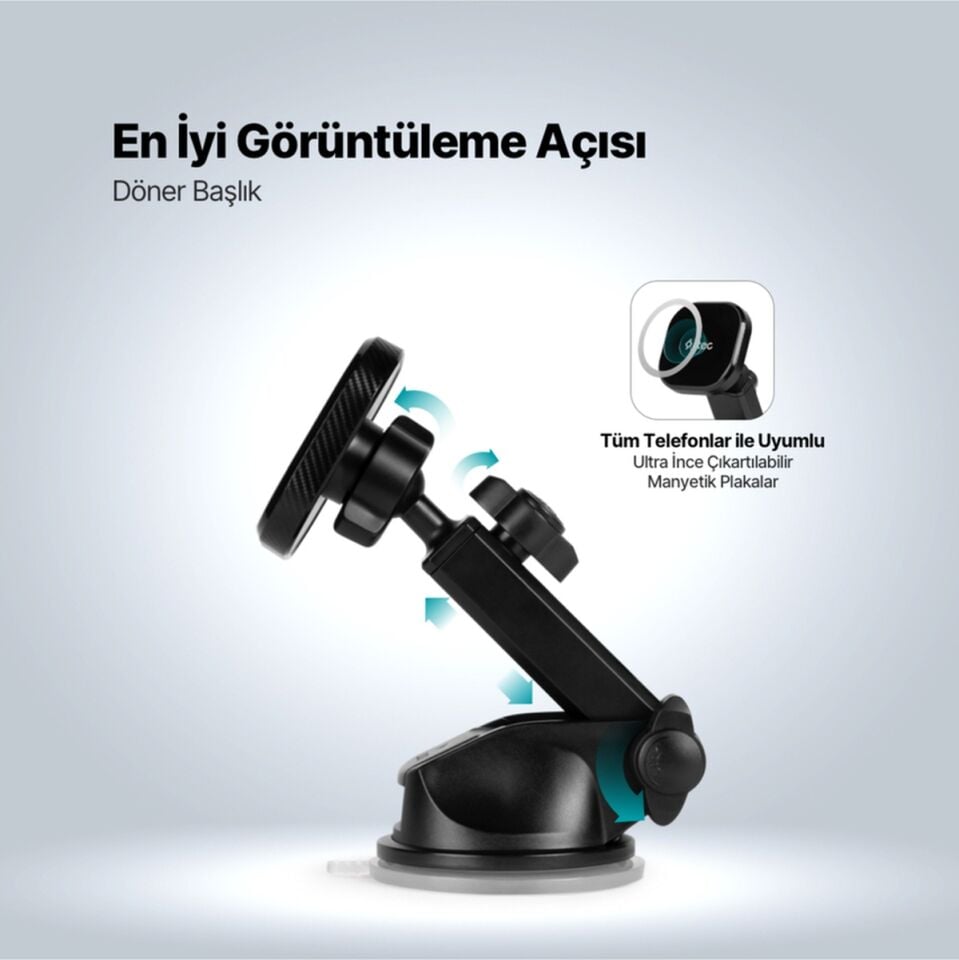 Ttec EasyDrive Flex 2TT35 M MagSafe Uyumlu Araç içi Telefon Tutucu