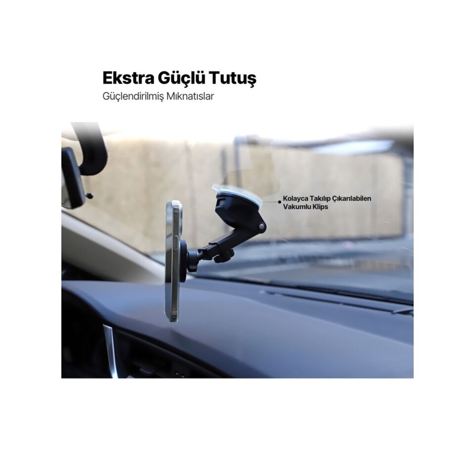Ttec EasyDrive Flex 2TT35 M MagSafe Uyumlu Araç içi Telefon Tutucu