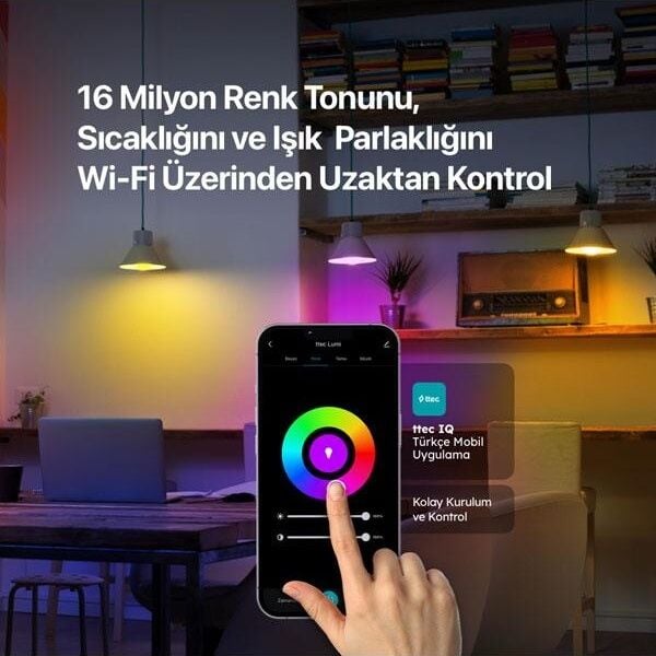Ttec Lumi Çok Renkli Uzaktan Ortama Göre Işık Ayarlama Ve Zamanlama Özellikli Led Wi-fi Akıllı Ampul